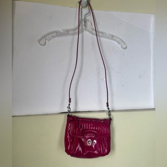 COACH Poppy Mini Willis Quilted Patent Leather Bag Crossbody Shoulder Turnlock - Picture 8 of 16